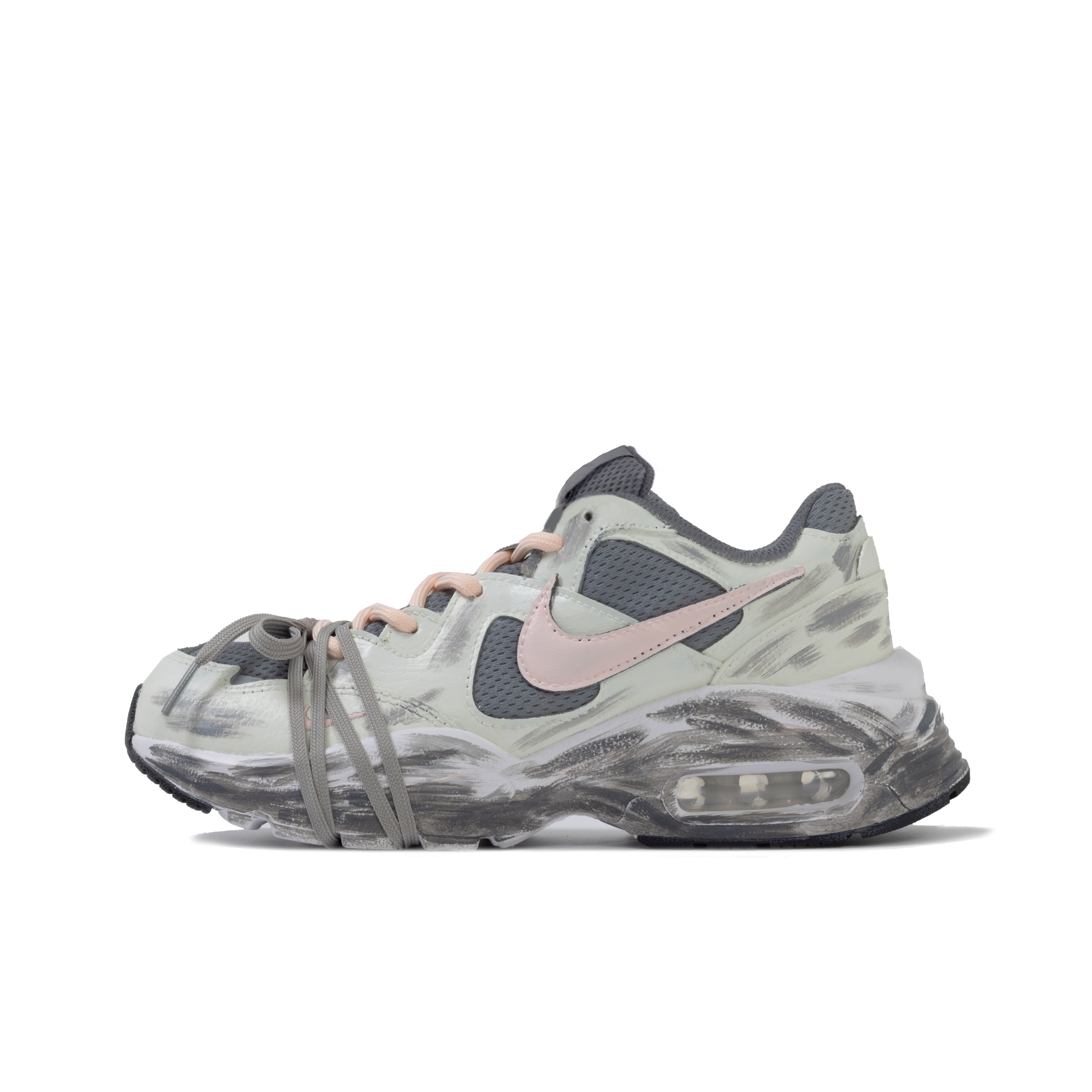 Nike Air Max Fusion Running Shoes Women’s Low Top Gray, Pink