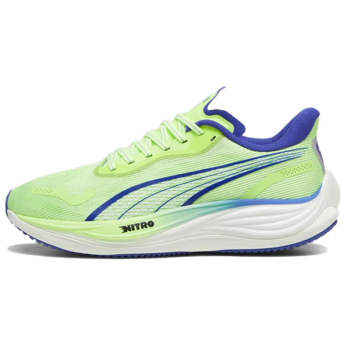 PUMA Velocity Nitro 3 Cushioning Breathable Cushioning Breathable Low top Running Shoes Men's Green