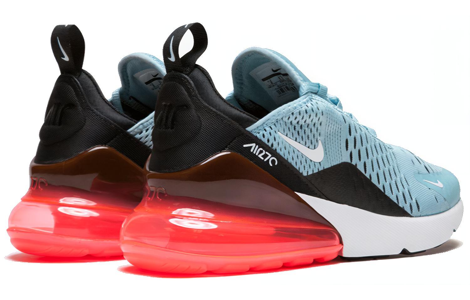 Женские кроссовки Nike Air Max 270 (черно-сине-красные) — 浅蓝/激光红 — фото 3