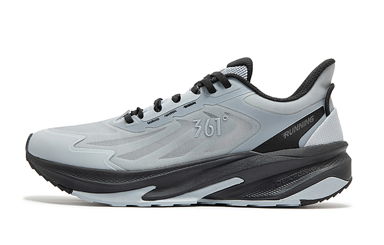 361° Cushioning Slip Resistant Abrasion Resistant Low top Running Shoes Men’s Cool Mist Gray