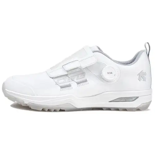 DESCENTE Enerzite Non Slip And Waterproof Breathable Low top Golf Shoes Men's White Gray