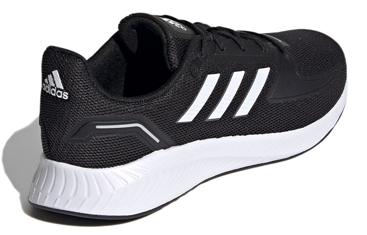 Мужские кроссовки adidas neo Runfalcon 2.0 (черно-белые) — Чёрный / белый — фото 4
