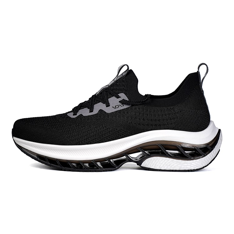 VOIT Running Shoes Unisex Low Top Black White
