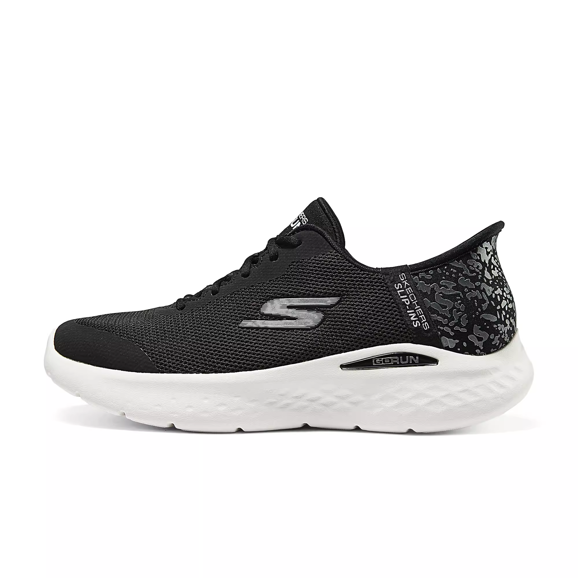 Skechers Women’s GO Abrasion Resistant, Breathable, Lightweight Low top Running Shoes Women’s Black White