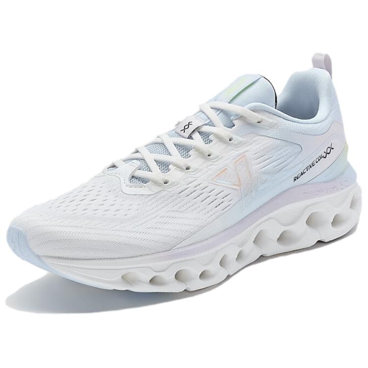 XTEP Breathable Cushioning Slip Resistant Low top Running Shoes Women’s White Blue Purple