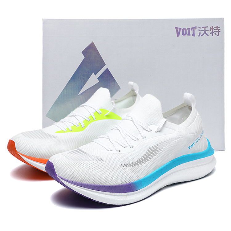 VOIT Running Shoes Unisex Low Top Left White Mismatched