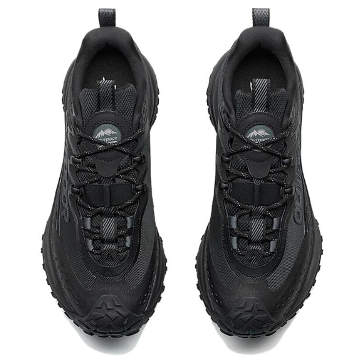 XTEP Slip Resistant And Abrasion Resistant Coverage Low top Outdoor Shoes Men’s Black