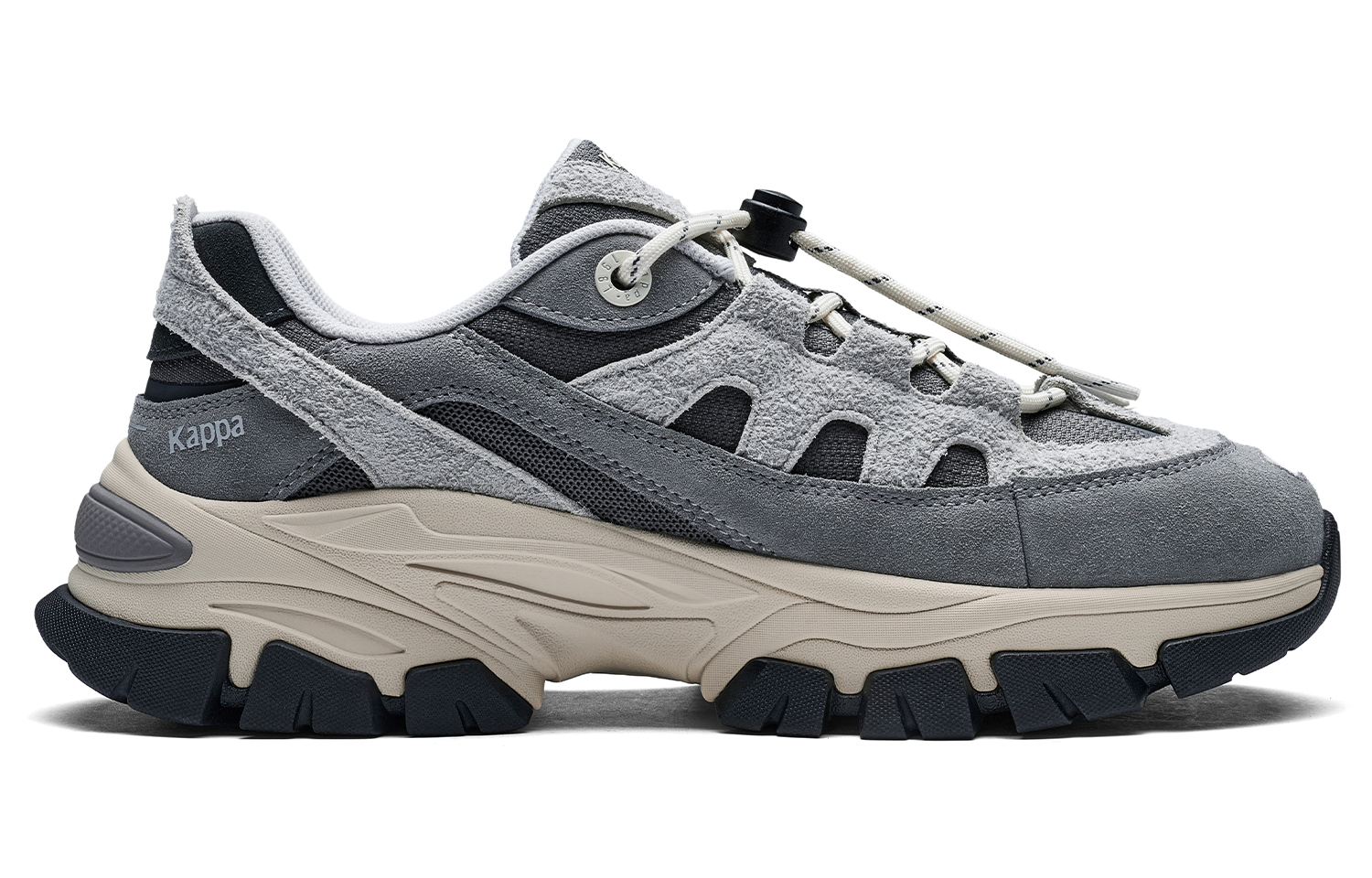 Kappa K Boat 1 Back to Back Abrasion Resistant Low top Abrasion Resistant Outdoor Shoes Unisex Cool Gray