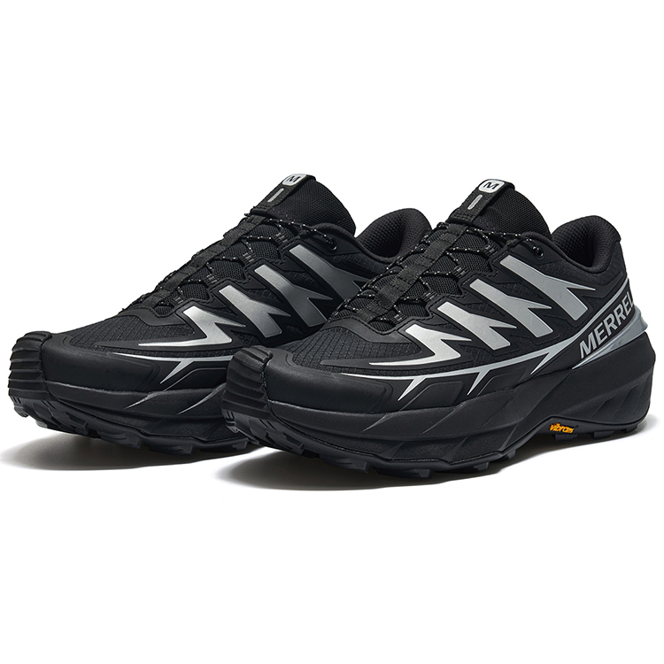 MERRELL VAST SKY Cushioning Slip Resistant Abrasion Resistant Breathable Low top Outdoor Shoes Unisex Black Silver