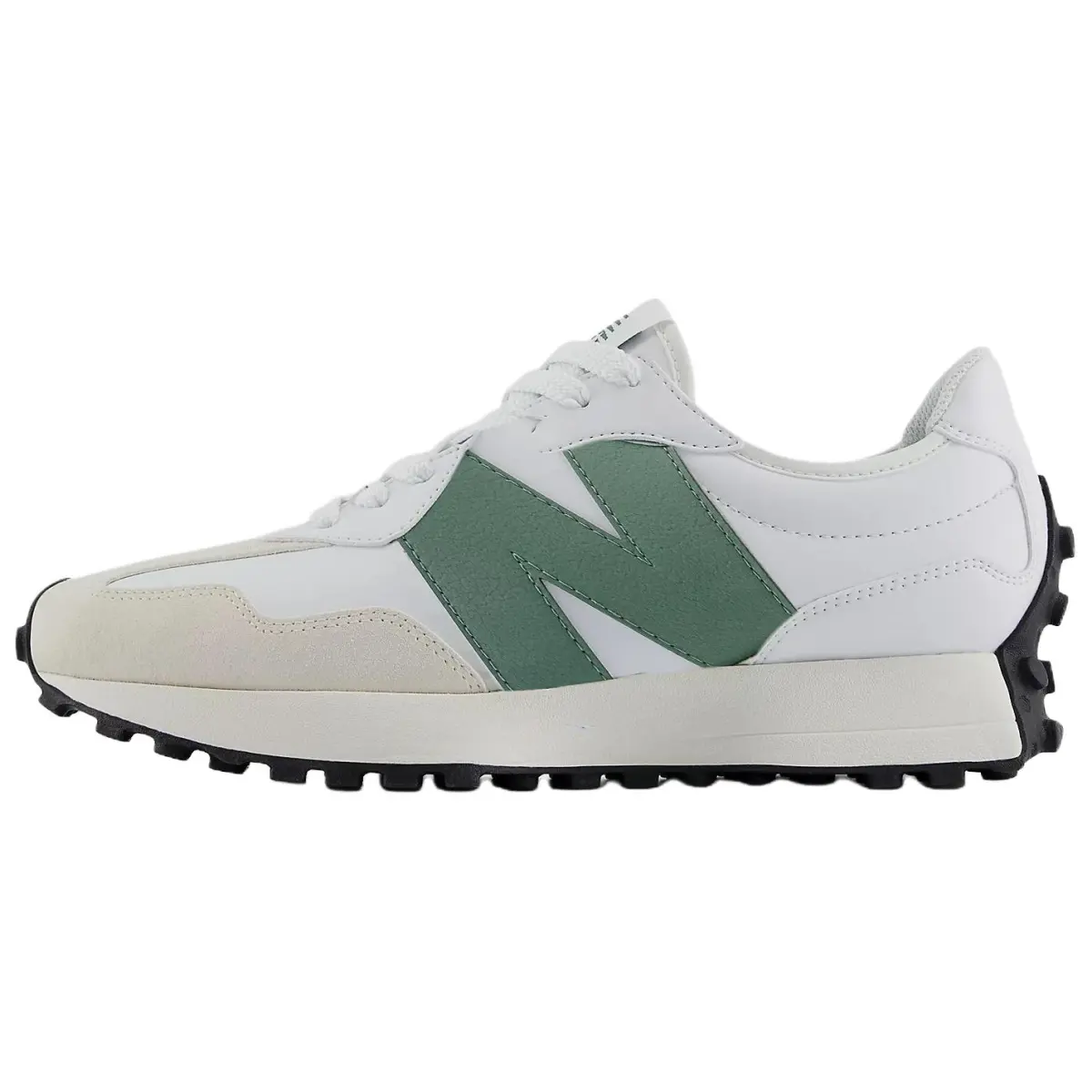 New Balance NB 327 Abrasion Resistant Abrasion Resistant Low top Casual Running Shoes Unisex White Green
