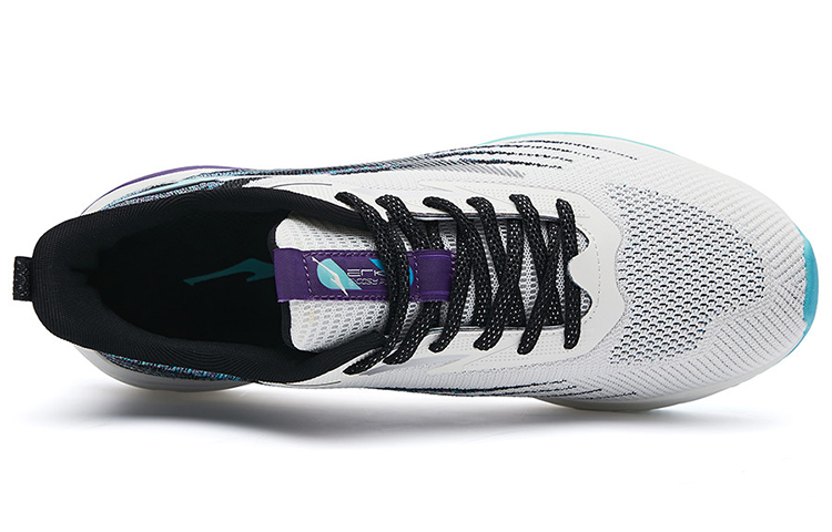 Erke Comfortable Breathable Low top Running Shoes Men’s White Purple