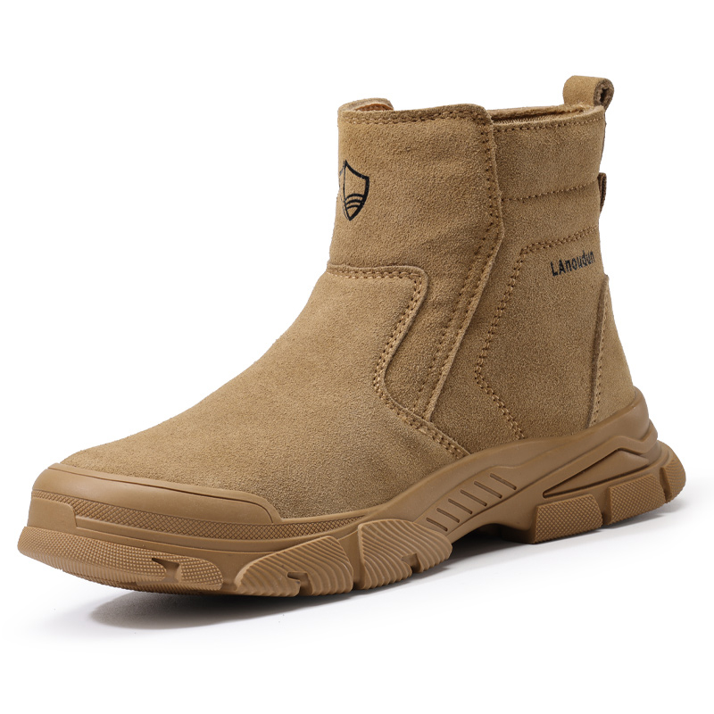 LANOUDUN Abrasion Resistant, Impact Resistant High top Outdoor Shoes Men’s Brown