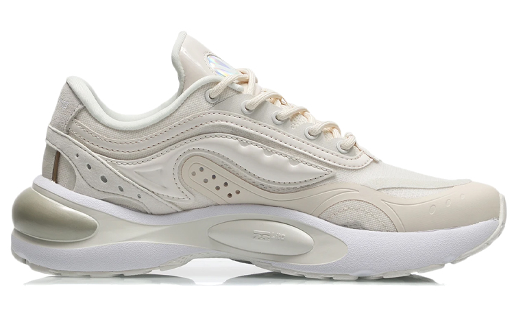 Li Ning V8 Slip Resistant Abrasion Resistant Low top Running Shoes Women’s Eggnog Gray