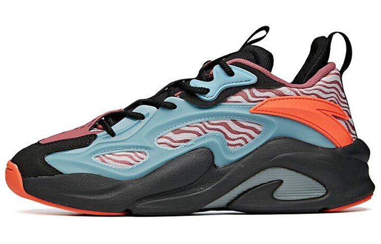Anta Bastard Comfortable Cushioning, Wear Resistant Low top Chunky Sneakers Men's Red Blue Black