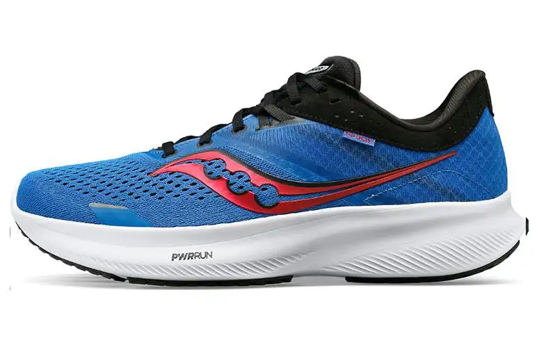 Saucony Ride Yutu 16 Lace Up Slip Resistant Abrasion Resistant Low top Running Shoes Men's Blue Black