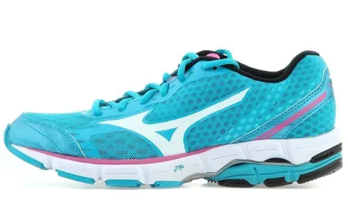 Mizuno Wave Connect Cushioning Slip Resistant Abrasion Resistant Low top Running Shoes Women's Blue White