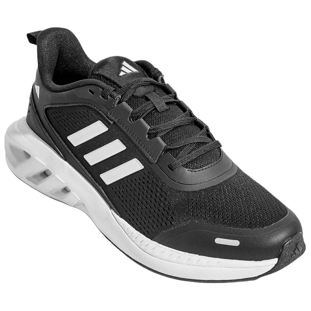 Adidas ALL DAY POWER Low top Running Shoes Unisex Black White Metallic Silver