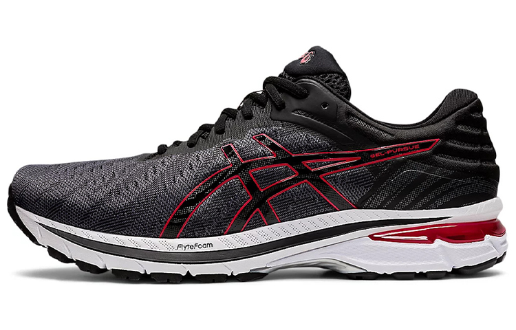 Asics Gel Pursue 7 Low top Running Shoes Men's Black Red