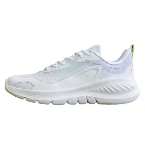 Li Ning Slip Resistant Abrasion Resistant Slip Resistant Abrasion Resistant Low top Casual Running Shoes Women's White