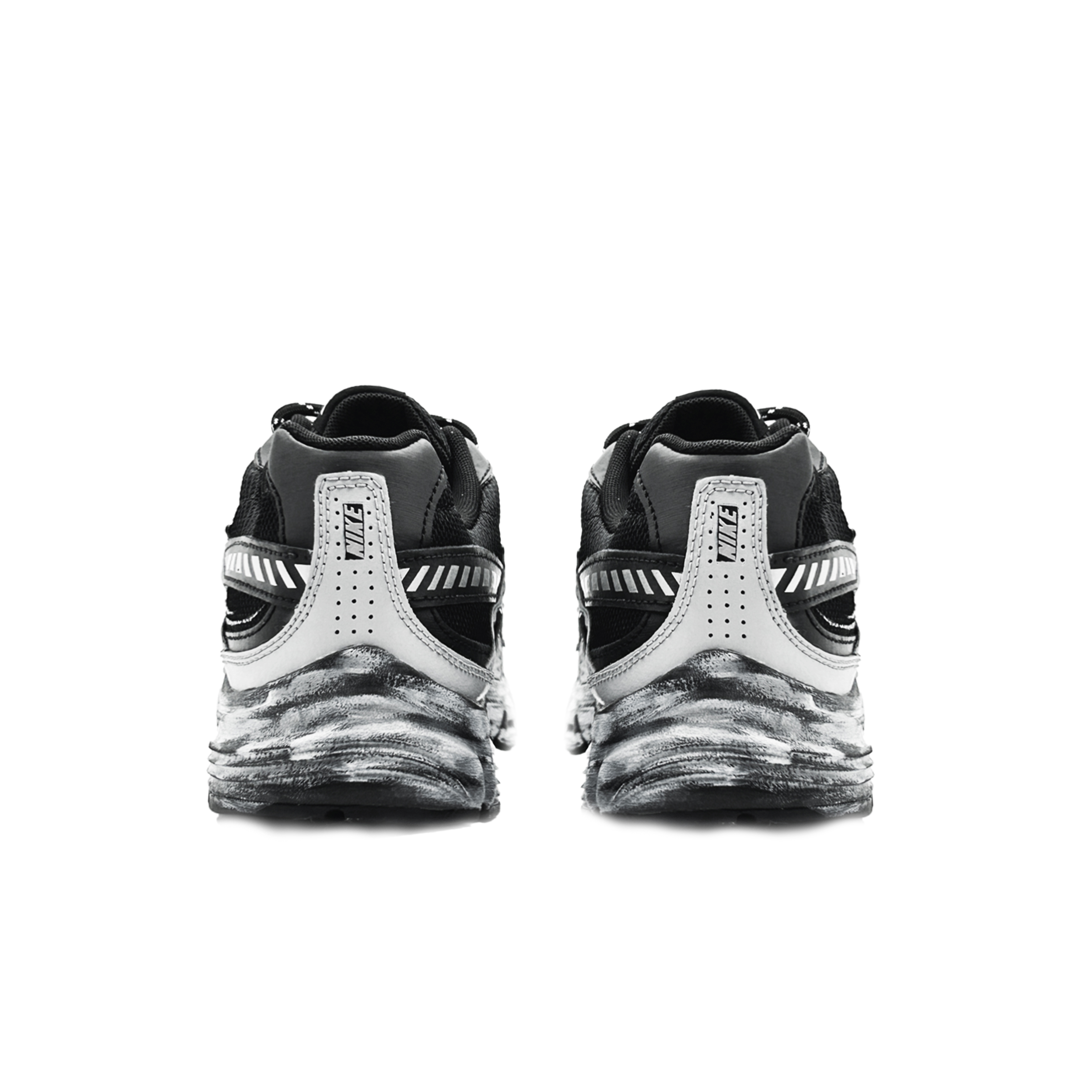Nike Initiator Cushioning Abrasion Resistant Breathable Lightweight Low top Casual Running Shoes Men’s Black Gray