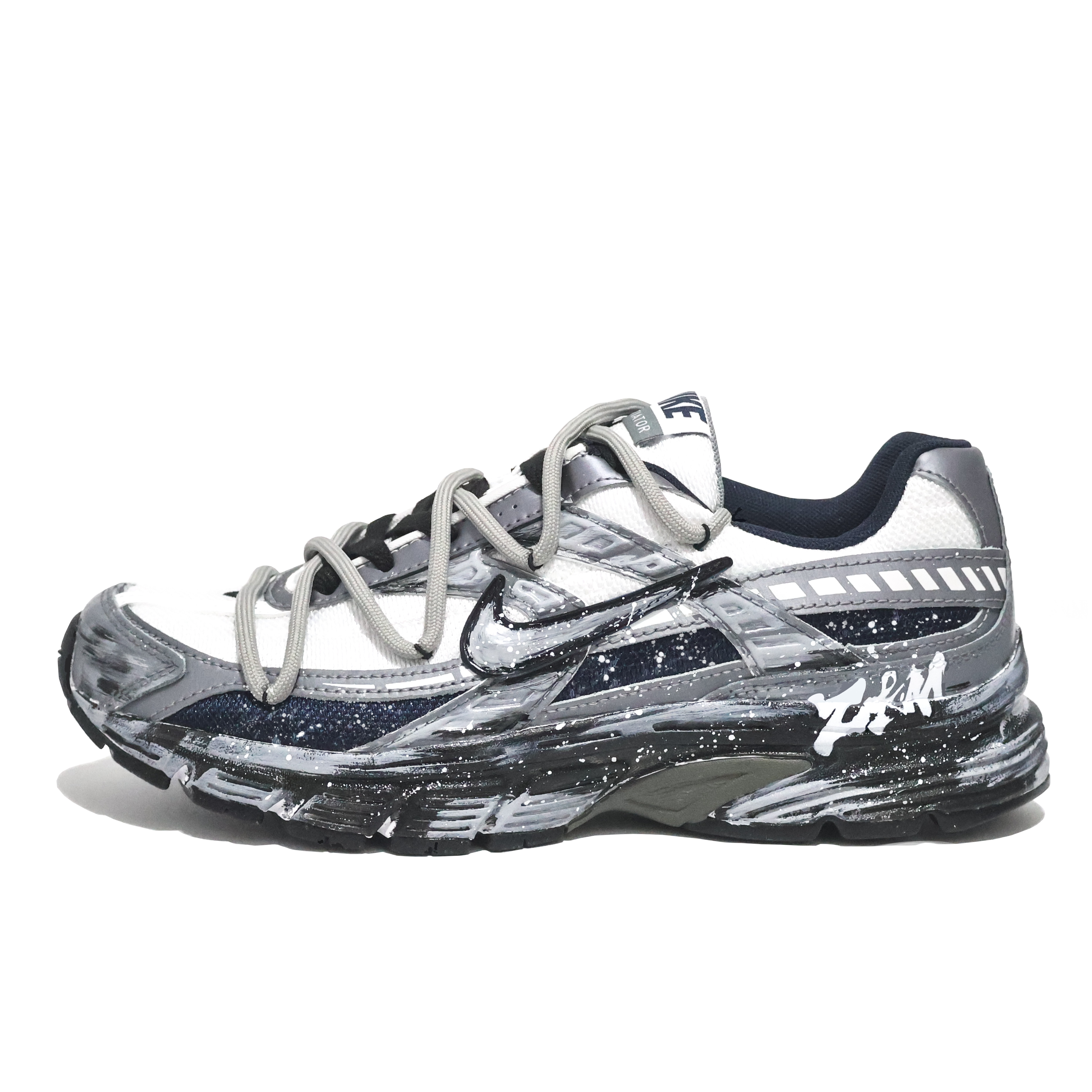 Nike Initiator Cushioning Lightweight Cushioning Lightweight Low top Casual Running Shoes Unisex Gray