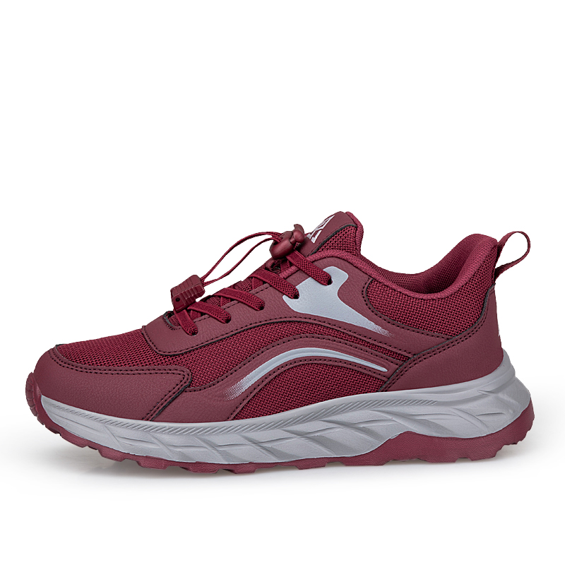 KANGLEJIAN Cushioning Breathable Lightweight Low top Casual Shoes Women’s Maroon