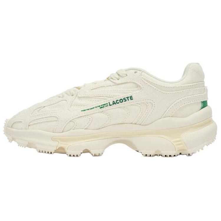 Женские кроссовки LACOSTE (бежевые)