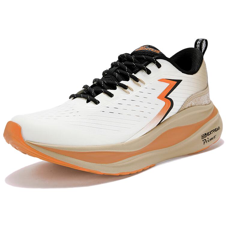 361° Cushioning Abrasion Resistant Breathable Slip Resistant Low top Running Shoes Men’s White Orange