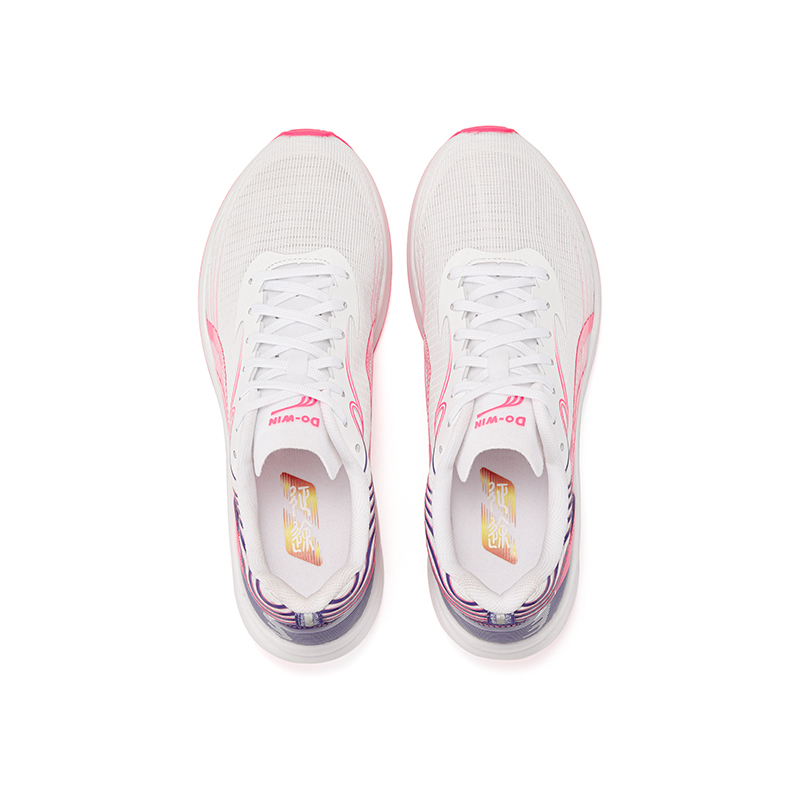 DO WIN Breathable Low top Physical Fitness Test Physical Fitness Test Running Shoes Unisex White Pink Purple