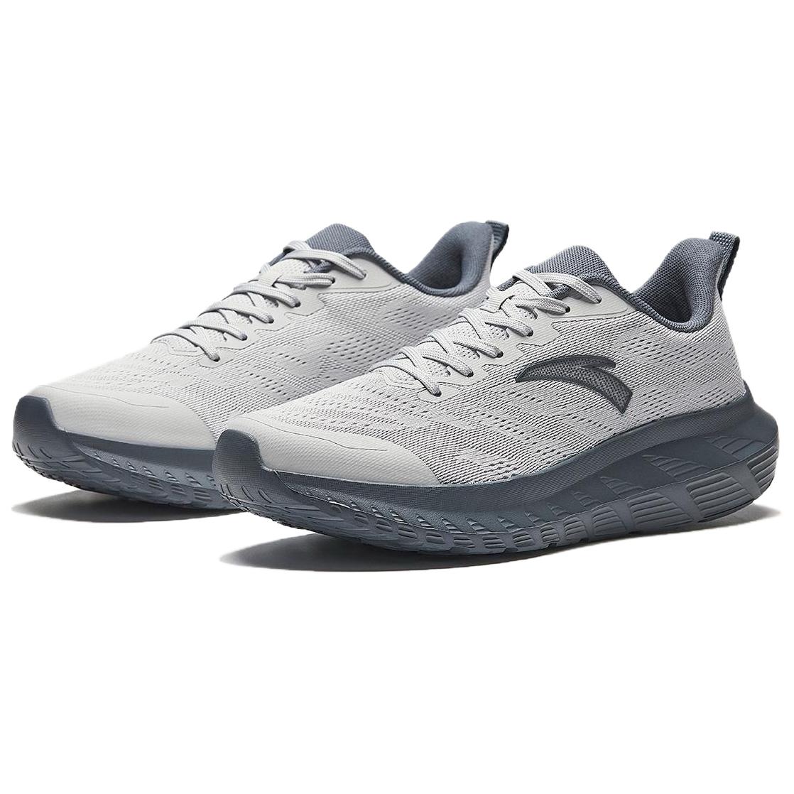 Anta Abrasion Resistant Slip Resistant Abrasion Resistant Slip Resistant Low top Casual Running Shoes Men’s Gray