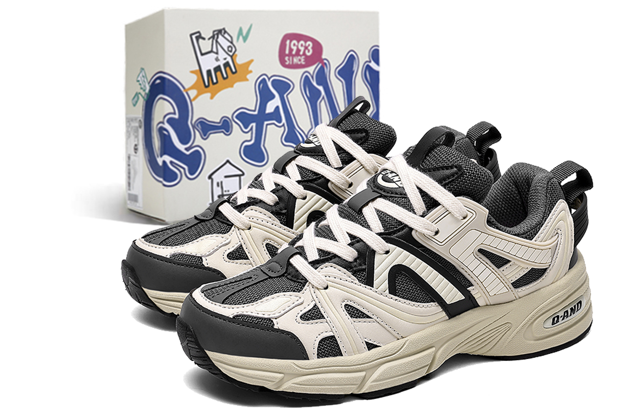 Q AND Slip Resistant, Abrasion Resistant, Height Increasing Low top Running Shoes Unisex