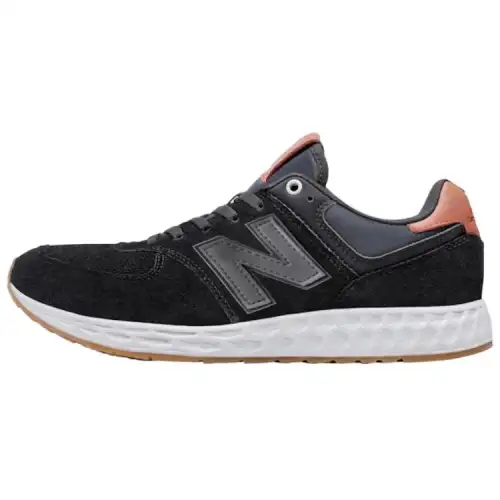 New Balance NB 574 Abrasion Resistant Low top Running Shoes Men's Black Brown White