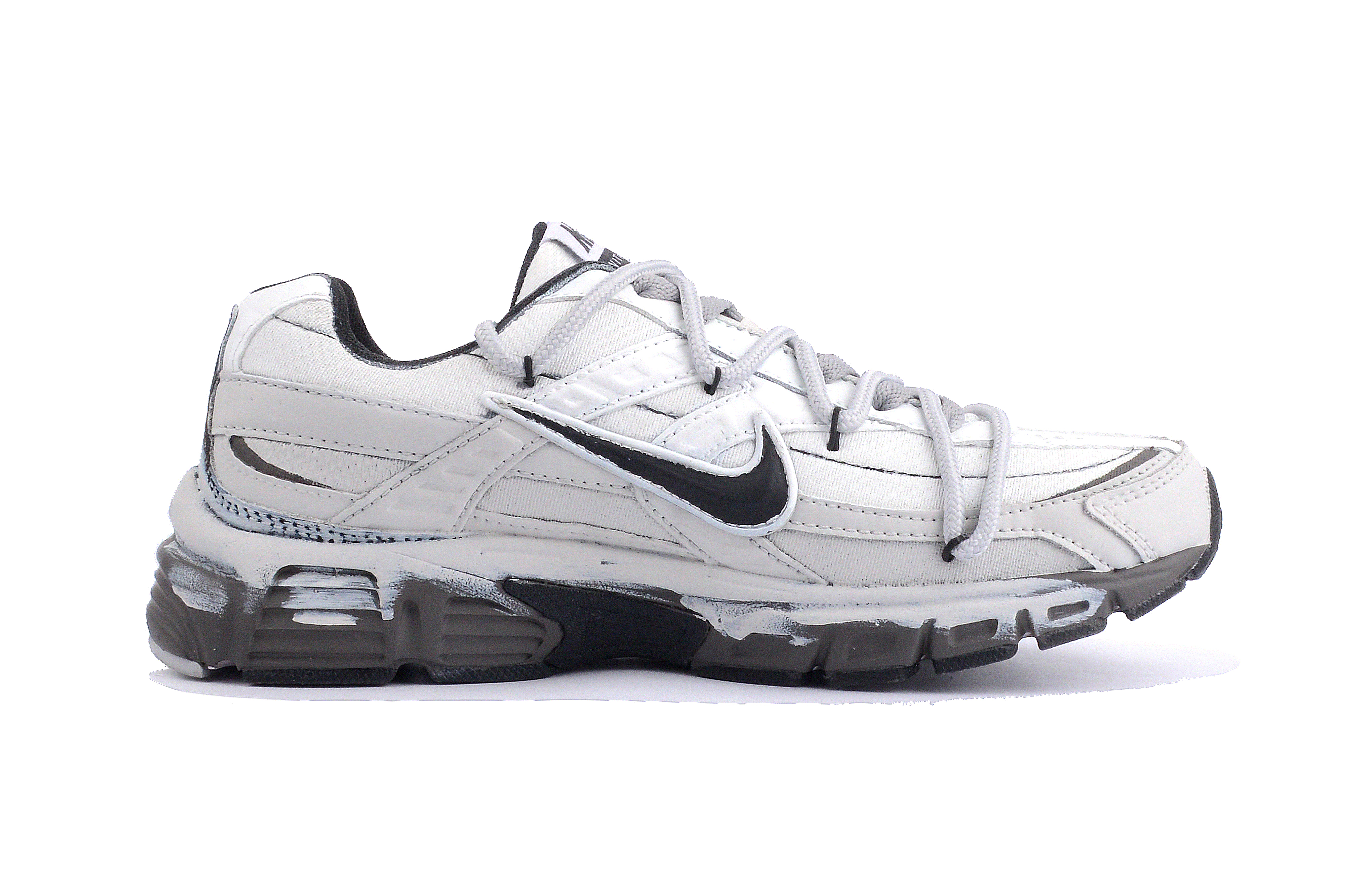 Nike Initiator Abrasion Resistant Low top Casual Running Shoes Unisex Gray White