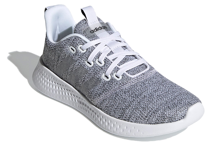 Женские кроссовки adidas neo Puremotion (серо-белые) — фото 3