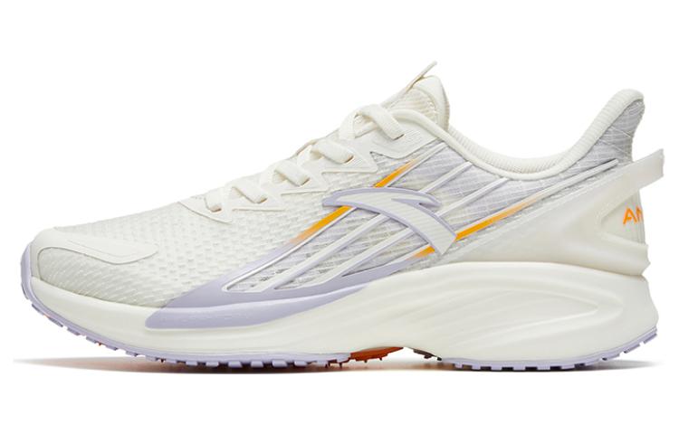 Anta A Grip Pro Lightweight, Wear resistant, And Non slip Low top Running Shoes Women’s White Purple Yellow