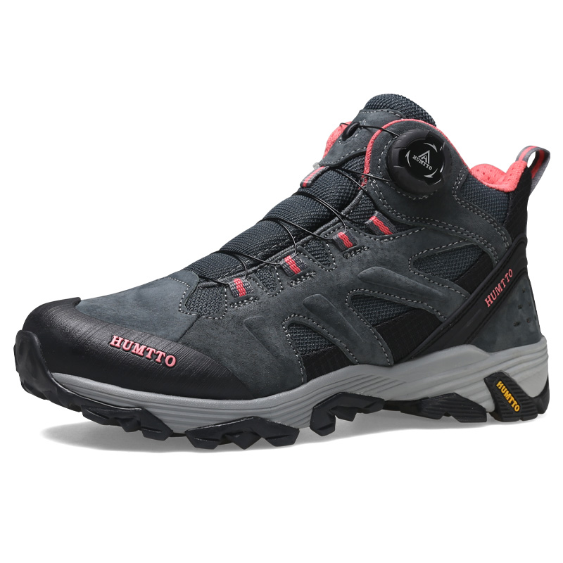 HUMTTO Outdoor Shoes Women’s Mid Top Gray/Pink