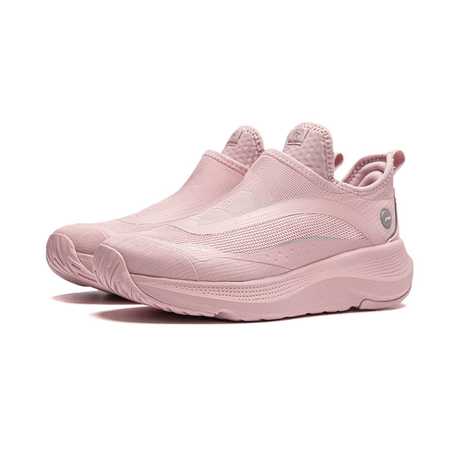 Li Ning Slip Resistant, Abrasion Resistant, Breathable, Lightweight Low top Running Shoes Women’s Pink Gray