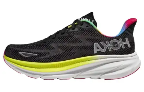 HOKA ONE ONE Clifton 9 Black All Aboard Multi-Color