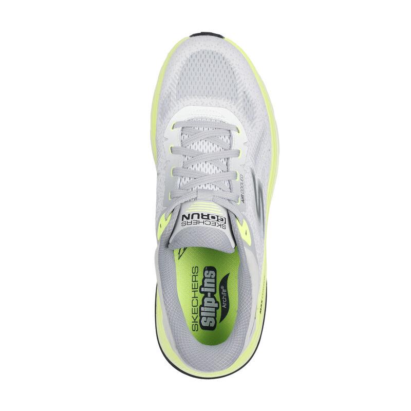 Skechers Goran Max Cushioning Arch Fit Low top Running Shoes Men’s Light Gray