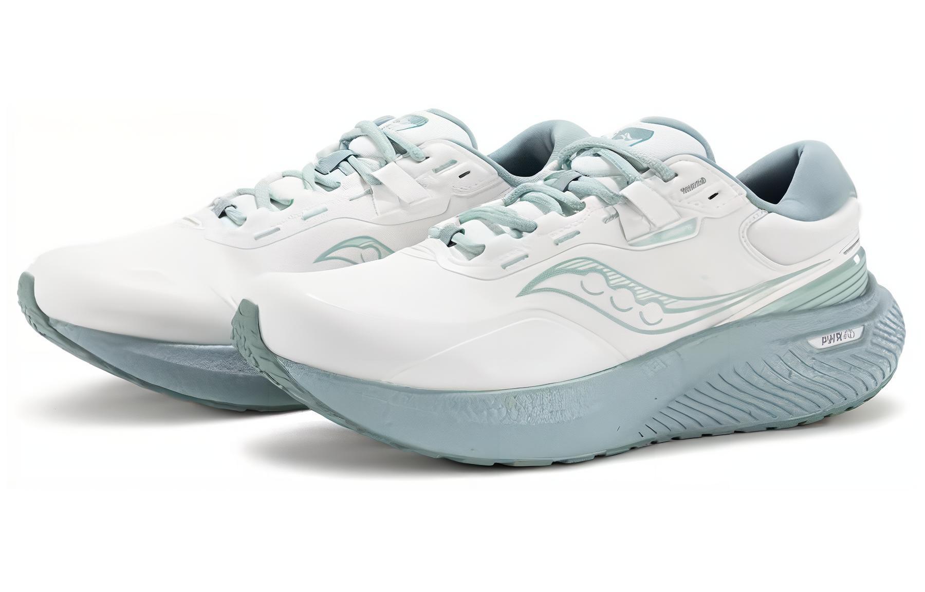 Saucony Surge 1 Cushioning Slip Resistant Low top Running Shoes Unisex White Blue