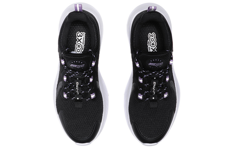Li Ning Comfortable Rebound Lightweight Breathable Low top Running Shoes Women’s Black