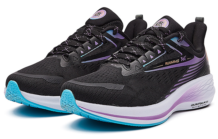 361° Flying Wing 2 Breathable And Wear resistant Low top Running Shoes Women’s Black Purple