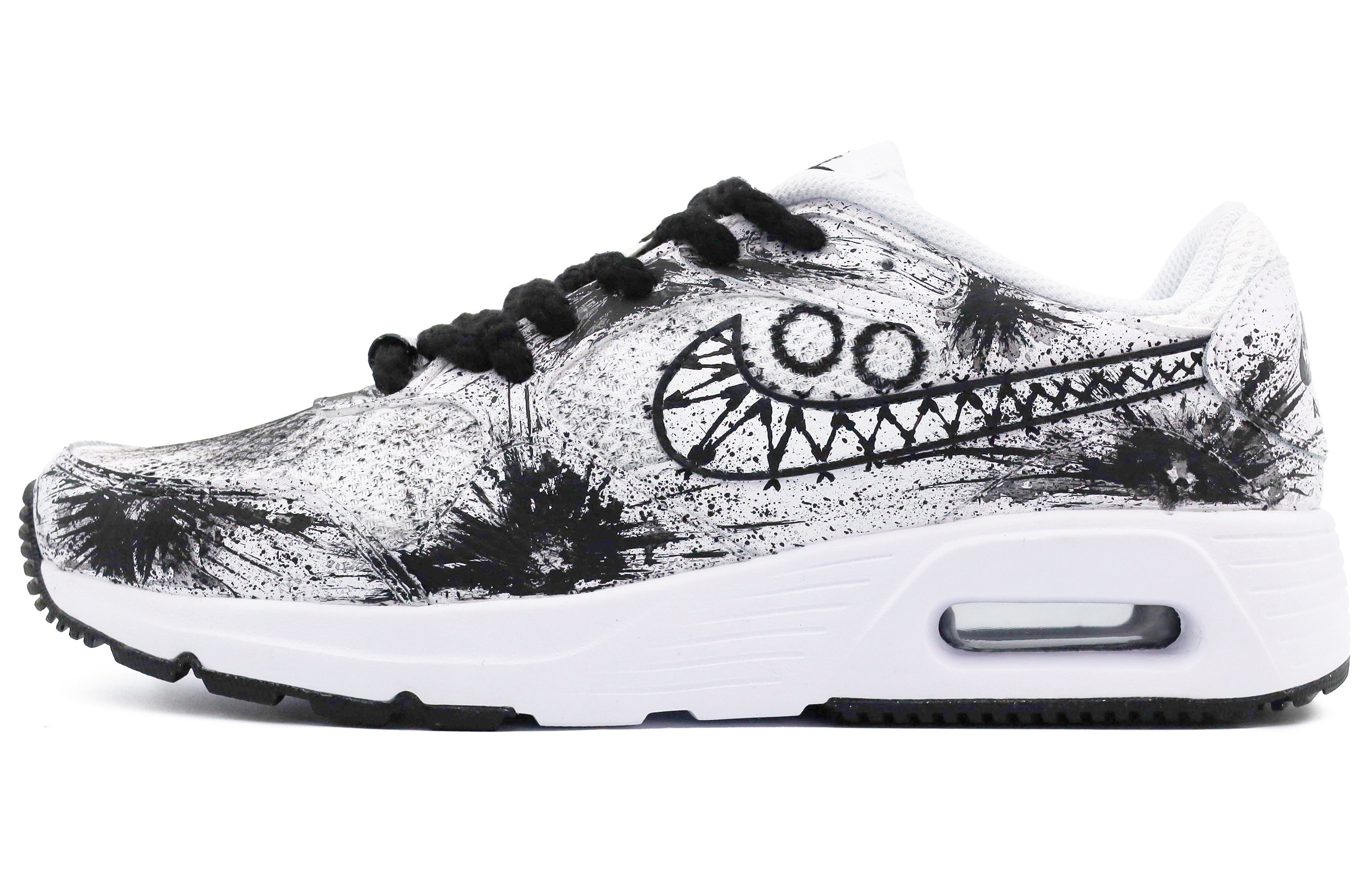 Nike Air Max SC Slip Resistant, Abrasion Resistant, Breathable Low top Running Shoes Men’s White Black