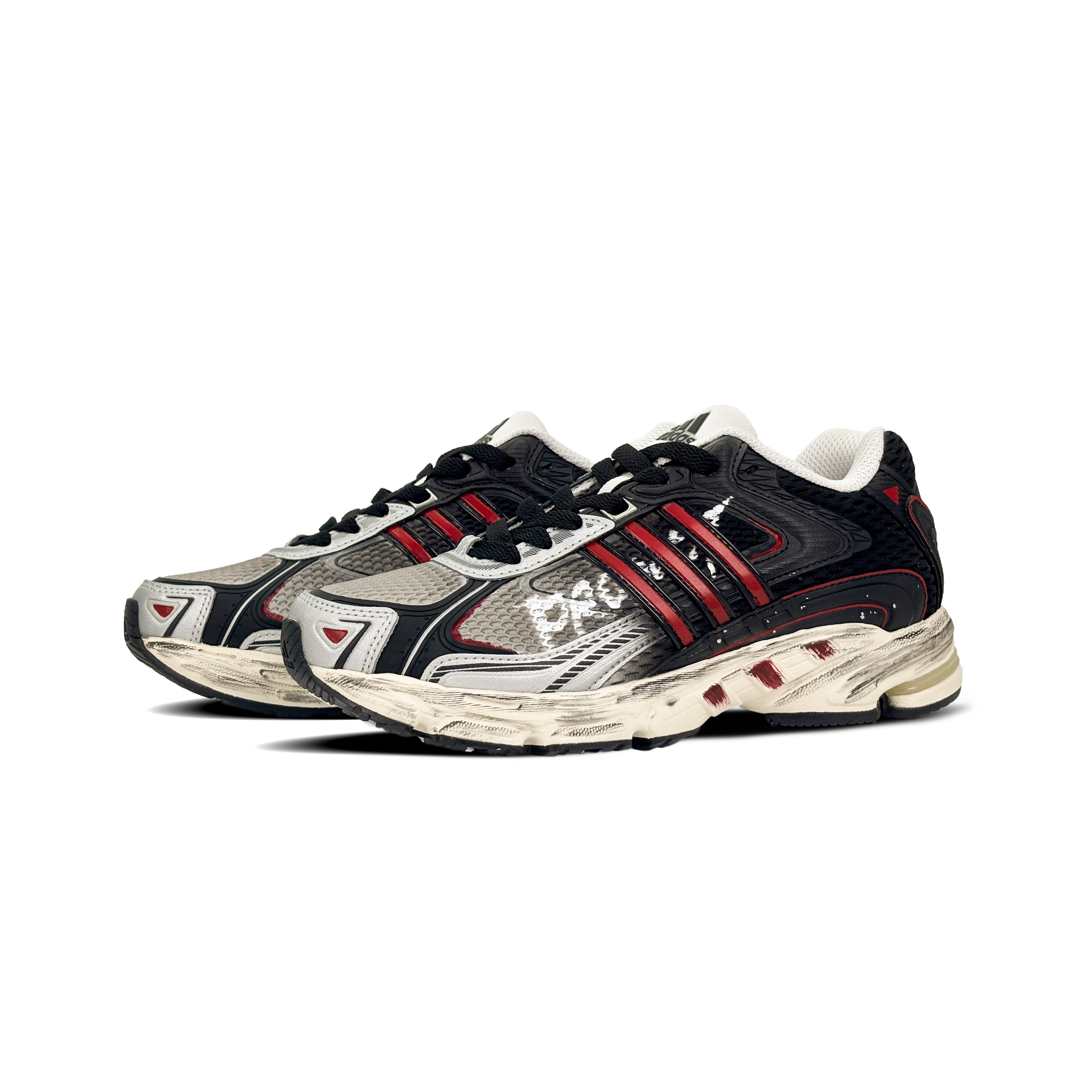 Adidas Originals Response Cl Abrasion Resistant Low top Running Shoes Unisex Black Red