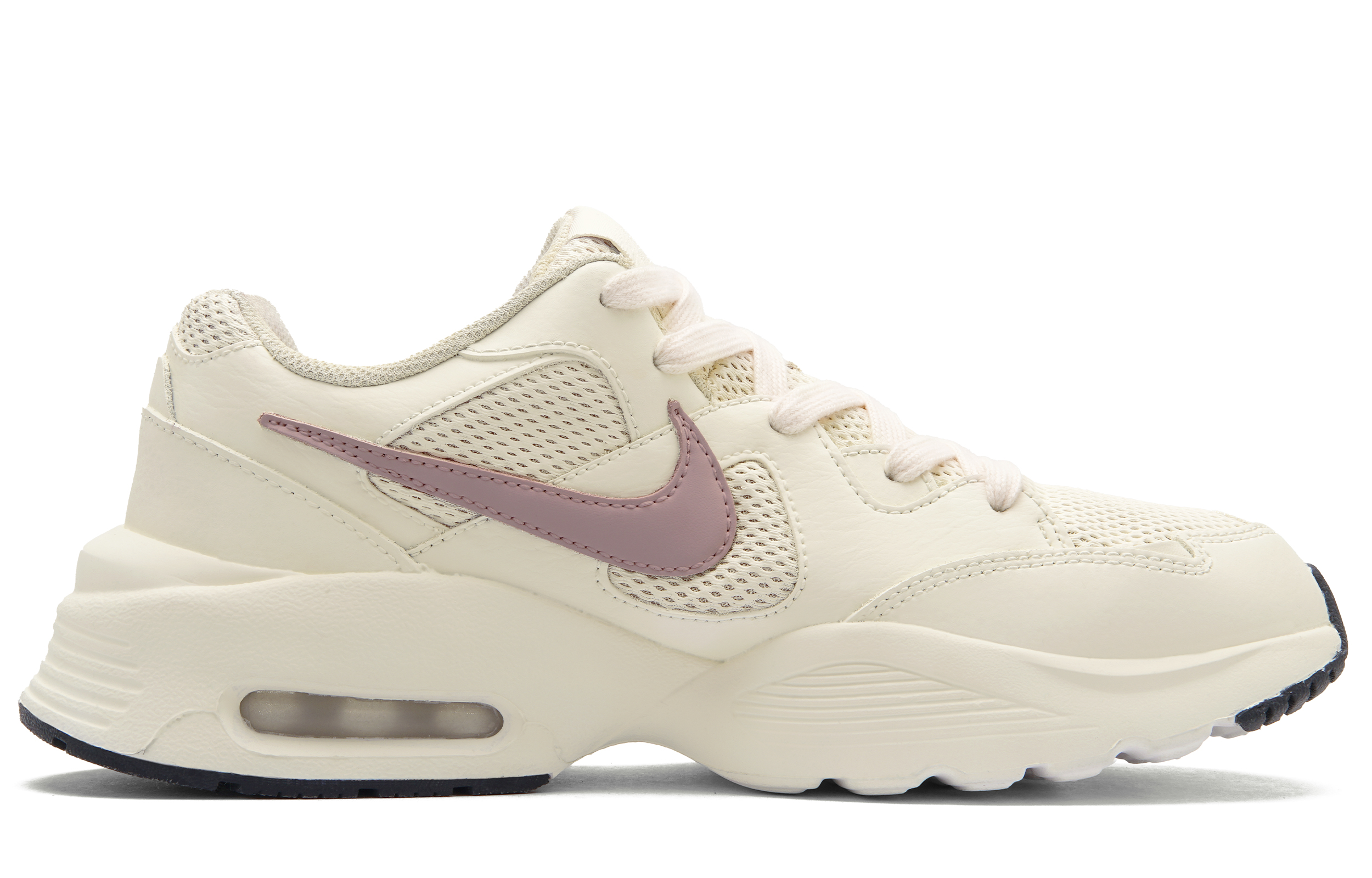 Nike Air Max Fusion Abrasion Resistant Low top Running Shoes Unisex Beige White Pink