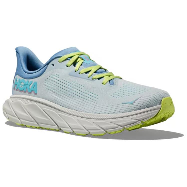 HOKA ONE ONE Arahi 7 Cushioning, Wear Resistant Low top Trail Running Casual Running Shoes Women’s White Blue