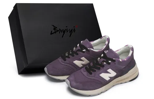 New Balance NB 997R Slip Resistant Low top Running Shoes Unisex Purple White