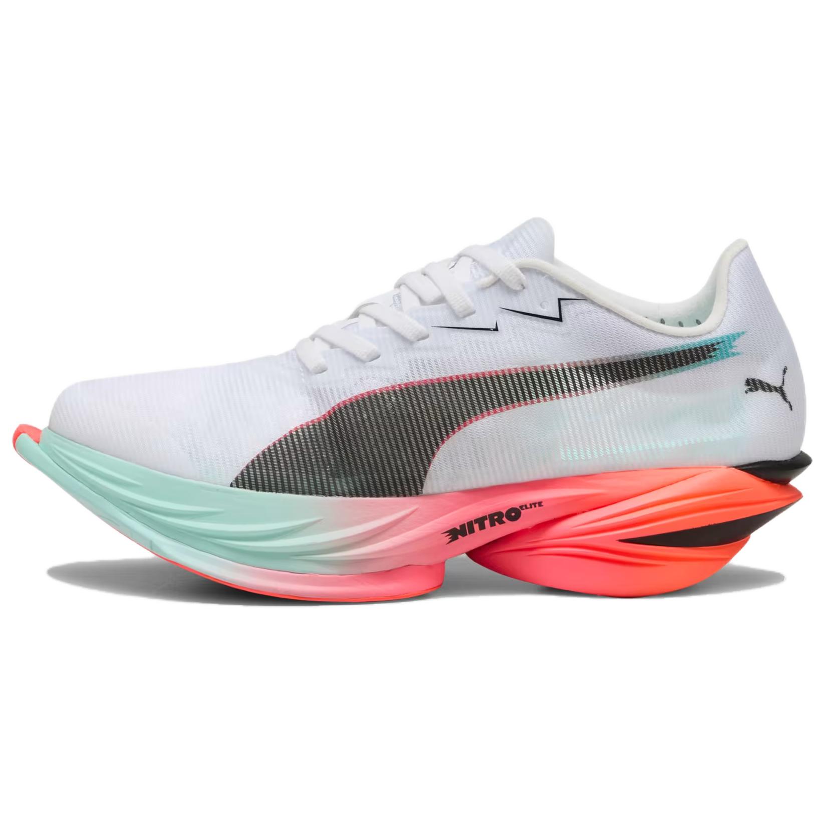 PUMA Fast R Nitro Elite 3 White Glowing Red Mint Women's
