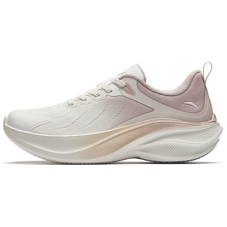 Anta Slip Resistant Abrasion Resistant Low top Running Shoes Women’s White Pink