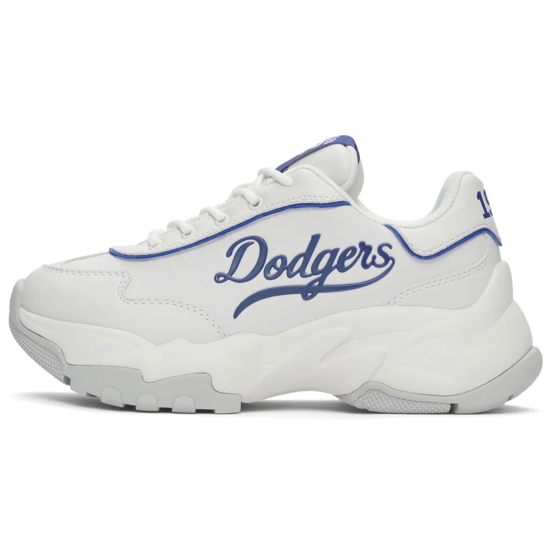 MLB Big Ball Chunky Soft And Comfortable Slip Resistant Abrasion Resistant Low top Chunky Sneakers Unisex White Blue